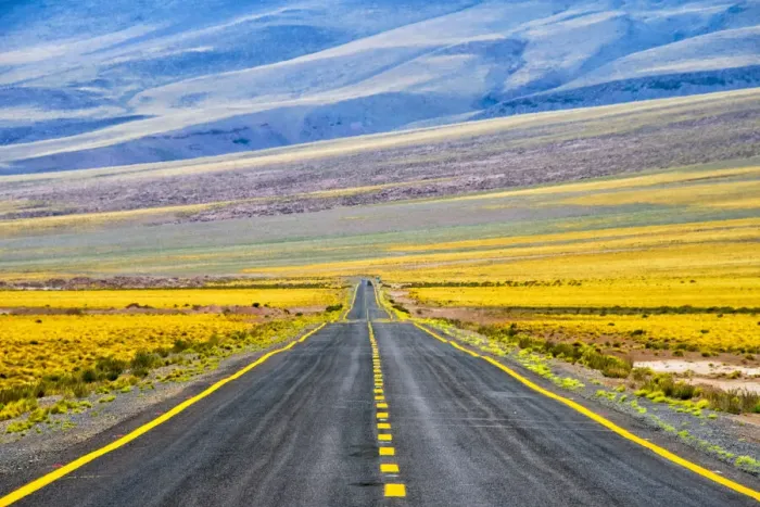 Framed Print : Freeway through Atacama Desert, San Pedro de Atacama, Antofagasta Region, Chile Framed Print : Freeway through Atacama Desert, San Pedro de Atacama, Antofagasta Region, Chile