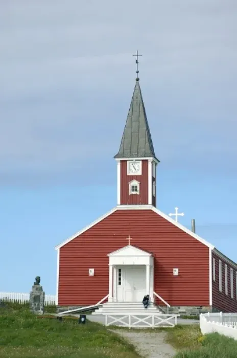 Framed Print : Frelsers Kirke Church of Our Saviour, Nuuk, Greenland