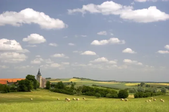 Framed Print : French countryside near Morhange, France. france, french, europe, european
