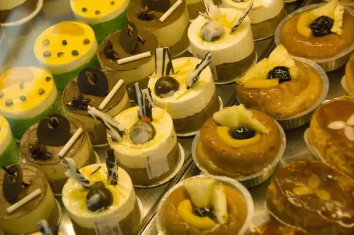 Framed Print : French Pastries in Patisserie, Paris, France