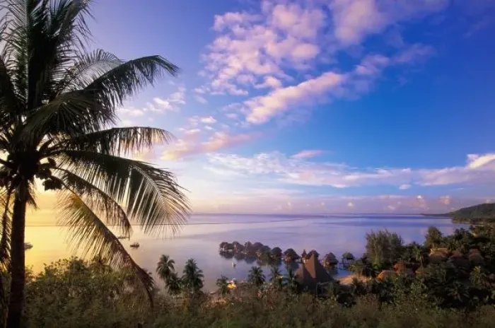 Framed Print : French Polynesia, Moorea. View of the Baie de Vaiare and Sofitel la Ora Bungalows Framed Print : French Polynesia, Moorea. View of the Baie de Vaiare and Sofitel la Ora Bungalows