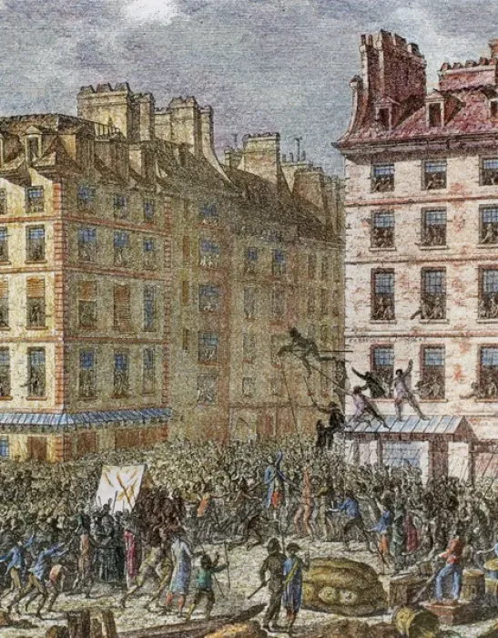 Framed Print : French Revolution (1789-1799). Foulon execution on 22 july 1789 Framed Print : French Revolution (1789-1799). Foulon execution on 22 july 1789