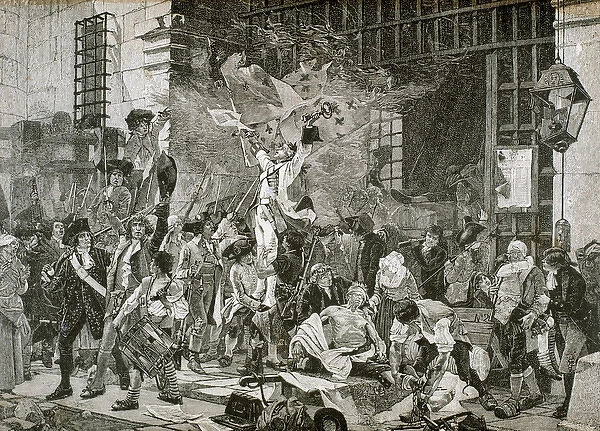 French Revolution. The Storming of the Bastille in Paris occurred on 14 July, 1789