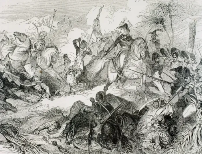 Framed Print : French Revolutionary Wars. French troops commanded by Napoleon Bonaparte during