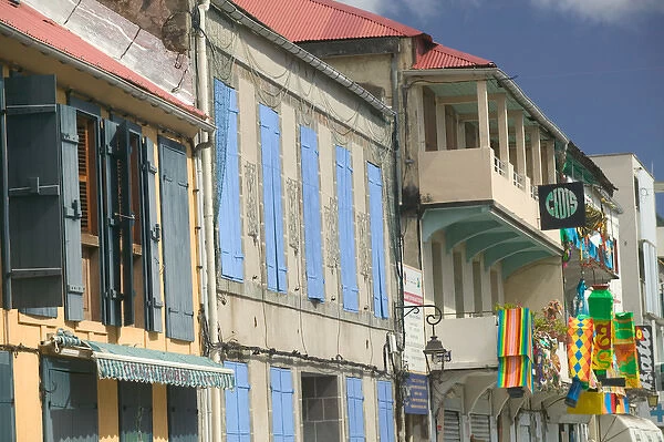 FRENCH WEST INDIES (FWI)-Guadaloupe-Basse-Terre-BASSE-TERRE: Colonial Style Buildings