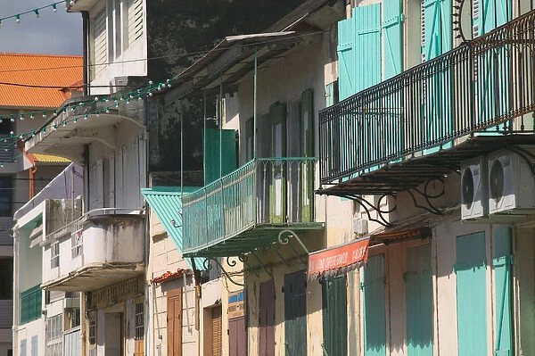 FRENCH WEST INDIES (FWI)-Guadaloupe-Basse-Terre-BASSE-TERRE: Colonial Style Buildings