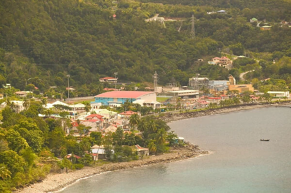 FRENCH WEST INDIES (FWI)-Guadaloupe-Basse-Terre-BOUILLANTE: West Coast Town View