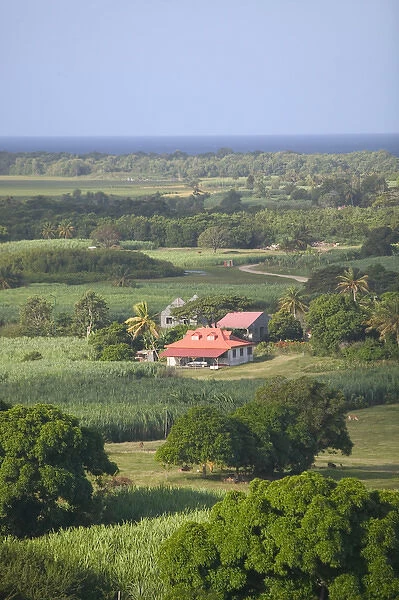 FRENCH WEST INDIES (FWI)-Guadaloupe-Marie-Galante Island-DESMARAIS: Red Roofed