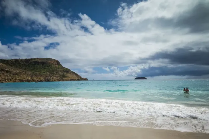 Framed Print : French West Indies, St-Barthelemy. Anse de Grande Saline beach Framed Print : French West Indies, St-Barthelemy. Anse de Grande Saline beach