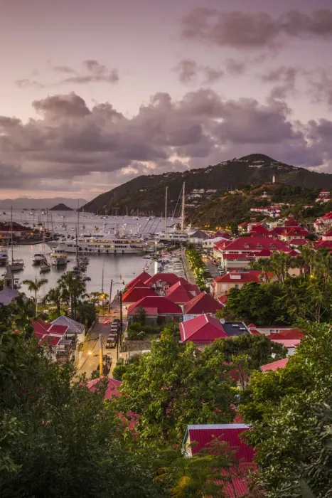 Framed Print : French West Indies, St-Barthelemy. Gustavia Harbor