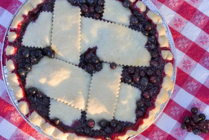 Framed Print : Fresh Baked Huckleberry Pie in Montana Framed Print : Fresh Baked Huckleberry Pie in Montana