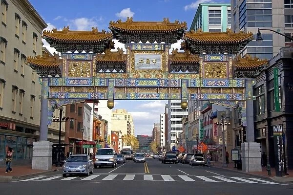 The Friendship Archway at Chinatown in Washington, D. C