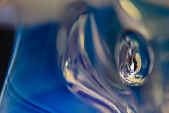Framed Print : Frozen bubbles