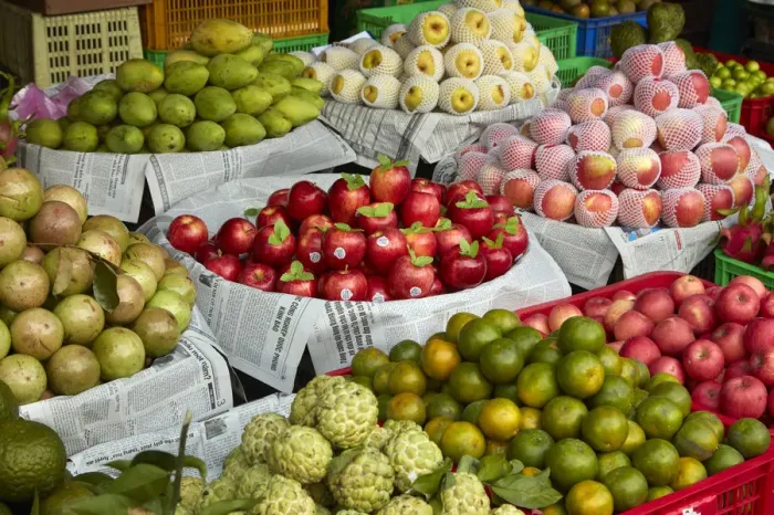 Framed Print : Fruit stall, Dong Ba Market, Hue, Thua Thien-Hue Province, North Central Coast, Vietnam Framed Print : Fruit stall, Dong Ba Market, Hue, Thua Thien-Hue Province, North Central Coast, Vietnam