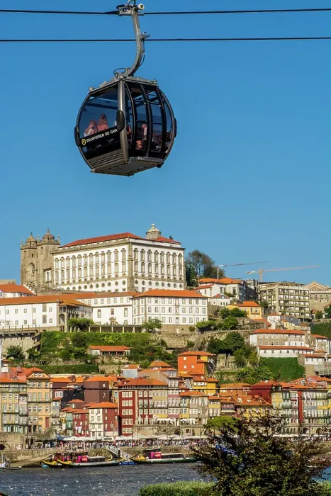 Framed Print : Gaia Cable Car, Gaia district, Porto, Portugal. (Editorial Use Only)