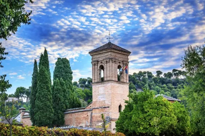 Framed Print : Gallery Alhambra Granada Andalusia Spain