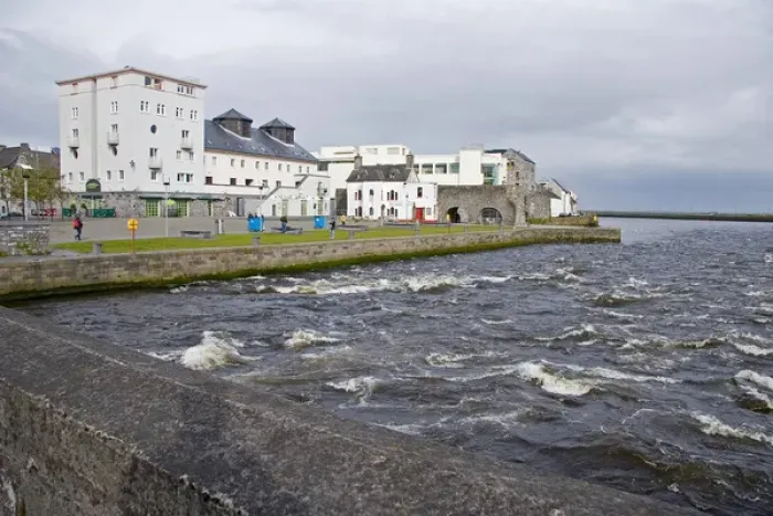Framed Print : Galway, Ireland. The river flowing through the heart of Galway city Framed Print : Galway, Ireland. The river flowing through the heart of Galway city