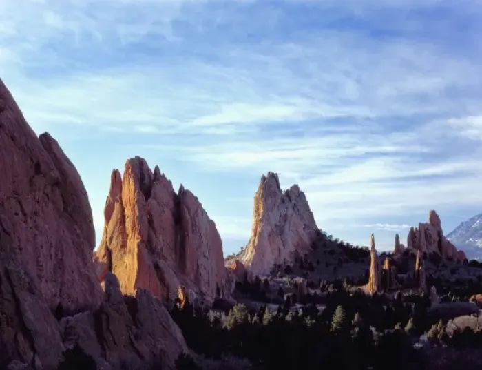 Framed Print : Garden of the Gods, Colorado Springs, Colorado. A USA. Morning light on sandstone Framed Print : Garden of the Gods, Colorado Springs, Colorado. A USA. Morning light on sandstone