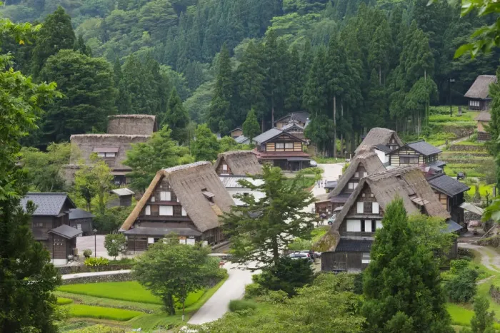 Framed Print : Gassho-zukuri houses in the mountain, Ainokura Village, Gokayama, Toyama Prefecture Framed Print : Gassho-zukuri houses in the mountain, Ainokura Village, Gokayama, Toyama Prefecture