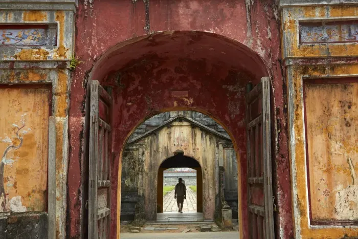 Framed Print : Gateways, Dien Tho Palace, Historic Hue Citadel (Imperial City), Hue, North Central Coast