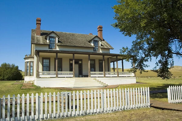 General George Custer and Elizabeth Custers 1875 home during his time at Fort Abraham Lincoln