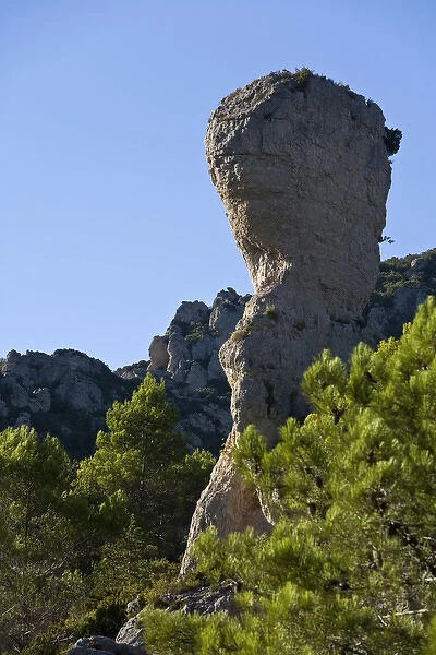Geologic formation, Cirque de Moureze, Herault, Languedoc, France