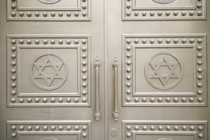 Framed Print : Georgia, Batumi. Batumi Synagogue, built 1904, door detail with Stars of David Framed Print : Georgia, Batumi. Batumi Synagogue, built 1904, door detail with Stars of David