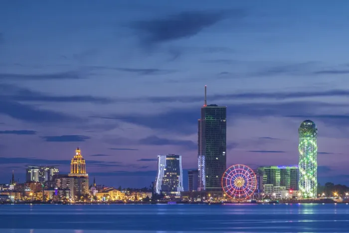 Framed Print : Georgia, Batumi. City skyline from the Black Sea Framed Print : Georgia, Batumi. City skyline from the Black Sea