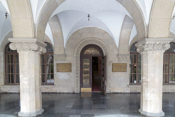 Georgia, Gori. The main entrance of the Joseph Stalin Museum