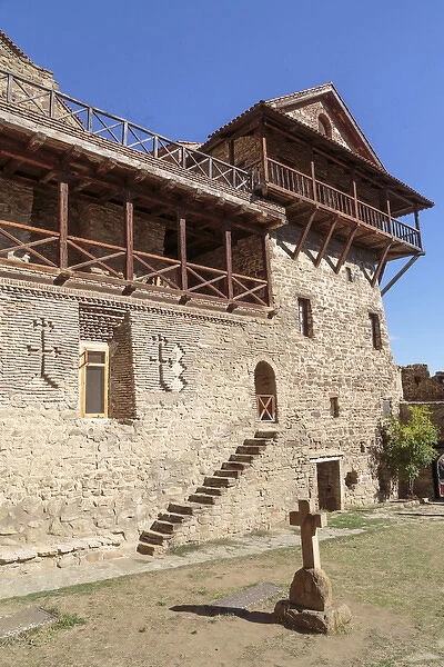 Georgia, Kakheti. The outer bailey of the David Gareja Monastery