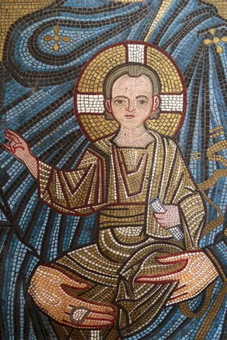 Framed Print : Georgia, Kutaisi. Religious artwork inside the Gelati Monastery Framed Print : Georgia, Kutaisi. Religious artwork inside the Gelati Monastery