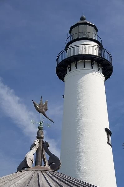 Georgia, St. Simons Island. Historic St. Simons Island Lighthouse, c. 1872. (MR)