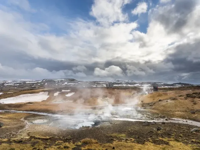 Framed Print : Geothermal area Seltun heated by the vulcano Krysuvik on Reykjanes peninsula during winter Framed Print : Geothermal area Seltun heated by the vulcano Krysuvik on Reykjanes peninsula during winter
