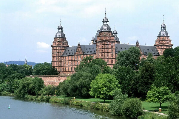 Germany Aschaffenburg Famous Johannisburg Palace by Rhine River