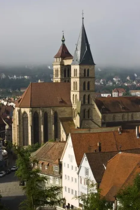 Framed Print : Germany, Baden-Wurttemberg, Esslingen Am Neckar. St. Dionysius church Framed Print : Germany, Baden-Wurttemberg, Esslingen Am Neckar. St. Dionysius church