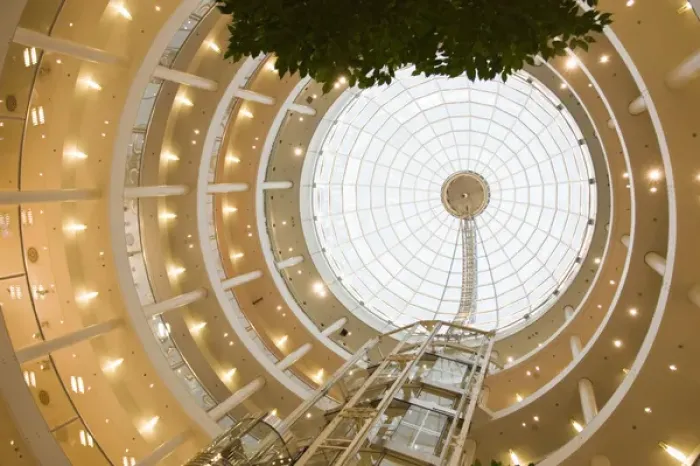 Framed Print : GERMANY, Baden-Wurttemberg, Stuttgart. Karls Passage Shopping Mall, interior