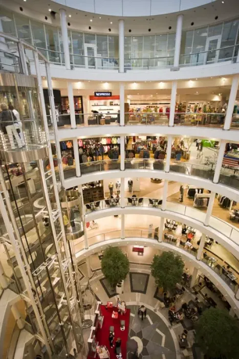 Framed Print : GERMANY, Baden-Wurttemberg, Stuttgart. Karls Passage Shopping Mall, interior
