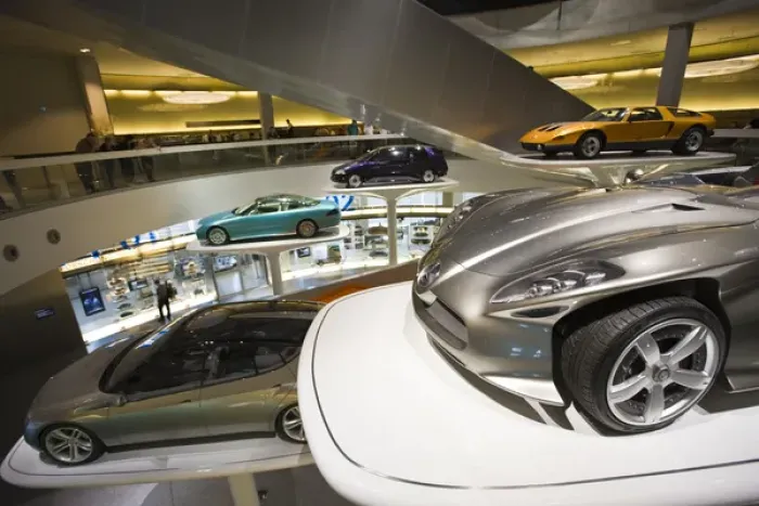 Framed Print : GERMANY, Baden-Wurttemberg, Stuttgart. Mercedes Benz Museum, Fascination of Technology