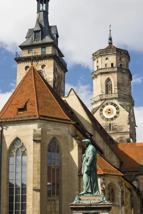 Framed Print : GERMANY, Baden-Wurttemberg, Stuttgart. Stiftskirche, Collegiate church