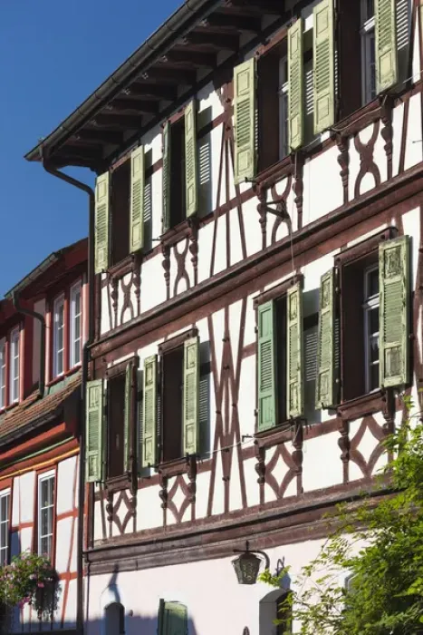 Framed Print : Germany, Baden-Wurttemburg, Black Forest, Gengenbach, town buildings Framed Print : Germany, Baden-Wurttemburg, Black Forest, Gengenbach, town buildings