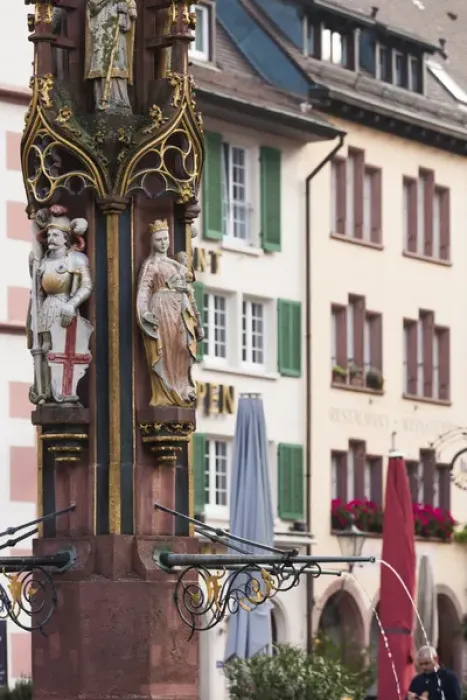Framed Print : Germany, Baden-Wurttemburg, Black Forest, Freiburg-im-Breisgau, Altstadt, Old Town