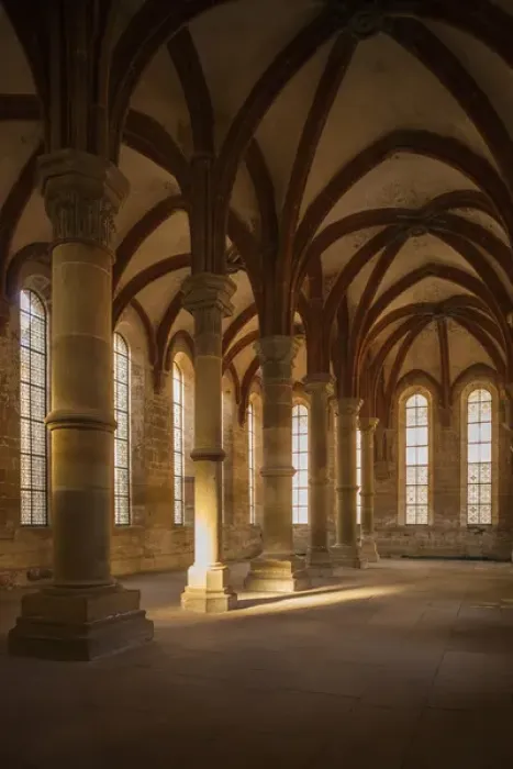 Framed Print : Germany, Baden-Wurttemburg, Maulbronn, Kloster Maulbronn Abbey, cloister Framed Print : Germany, Baden-Wurttemburg, Maulbronn, Kloster Maulbronn Abbey, cloister