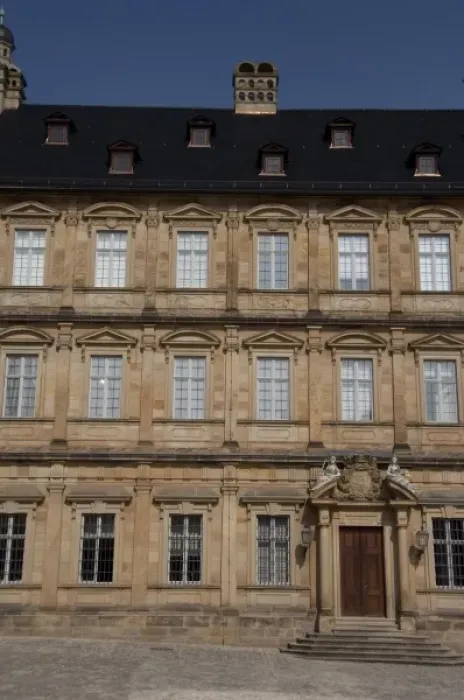 Framed Print : Germany, Bamberg. Baroque four-winged New Residence (c. 1692-1703), former bishops palace