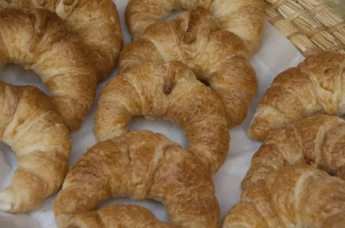 Framed Print : Germany, Bamberg. Famous Bamberg croissants made with more butter than normal Framed Print : Germany, Bamberg. Famous Bamberg croissants made with more butter than normal
