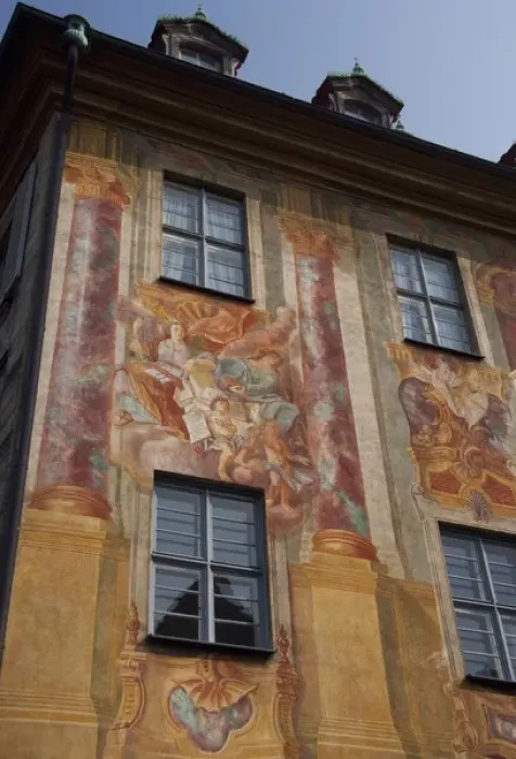 Framed Print : Germany, Bamberg. Historic 14th century Baroque & Rococo Old Town Hall, exterior detail Framed Print : Germany, Bamberg. Historic 14th century Baroque & Rococo Old Town Hall, exterior detail