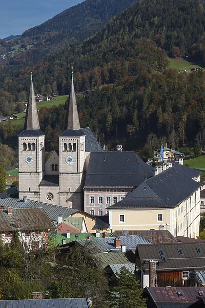 Germany, Bavaria, Berchtesgaden, Stiftskirche Sts