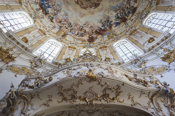 Germany, Bavaria, Ettal, Kloster Ettal monastery, interior