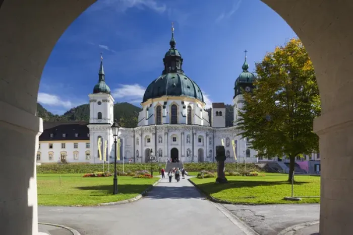 Framed Print : Germany, Bavaria, Ettal, Kloster Ettal monastery, exterior