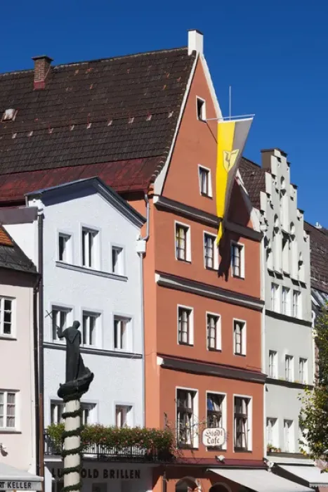 Framed Print : Germany, Bavaria, Fussen, Reichenstrasse, pedestrian street