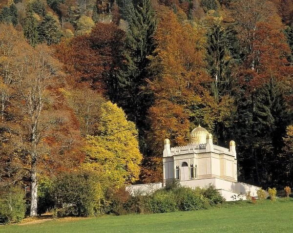 Germany, Bavaria, Linderhof Castle. The blanched stones of the Moorish Pavillion